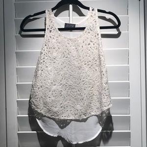 ASTR sequined high low tank